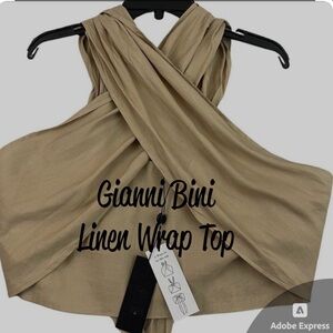 🌺Gianni Bini Brea Linen Halter Top-NWT🌺